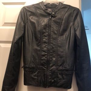 Faux leather jacket